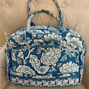 Vera Bradley Blue and White Floral Travel Bag
